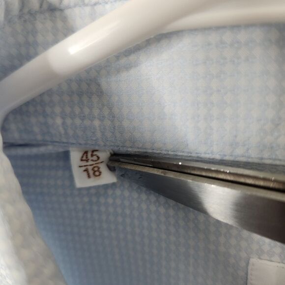 Barba Napoli Mens Culto Long Sleeve Button Down Dress Shirt 45-18 - Picture 6 of 6